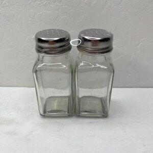 Anchor Hocking Glass Salt & Pepper Shakers Set